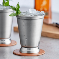 Personalized Matte Silver Mint Julep Cup