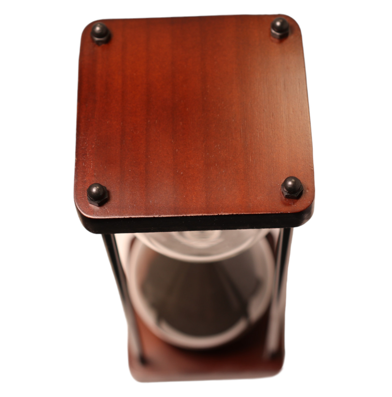 Cherry Wood 60 Minute Hourglass, Engraved | HansonEllis