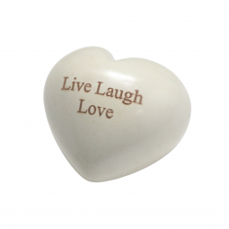 Natural Hand-carved  Pocket Size Heart Stone Paper Weight