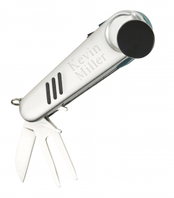 6 Function Stainless Steel Golf Tool Keychain