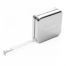 Square Polished Silver Measuring Pocket Tape (3 Feet)
