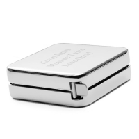 Square Polished Silver Measuring Pocket Tape (3 Feet)