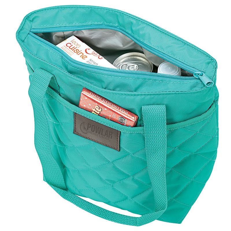 Chic Watertight 9-Can Cooler Quilted Lunch Bag*