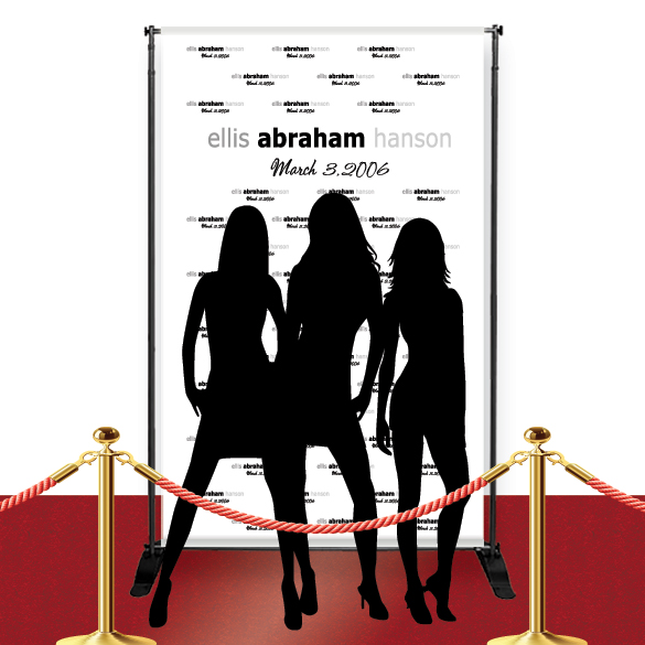 Custom Red Carpet Celebrity Backdrop Banner