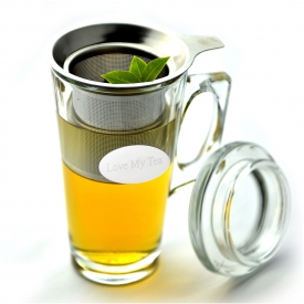 Gourmet Glass Mug Stainless Steel Tea Infuser Set