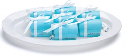 Aqua Blue Treasure Chest Ribbon Box*