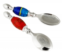 Art Deco Glass Silver Tea Spoon*