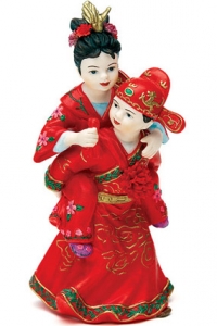 Hand Painted Porcelain Asian Cake Topper*