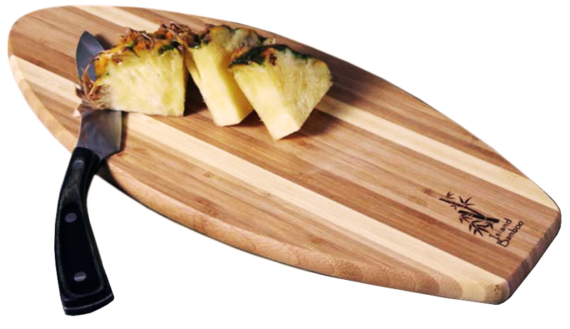 Personalized Eco-Friendly Surfboard Bamboo Cutting Board