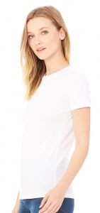 Personalized Crystal Rhinestones Women's Short White Sleeve Tee