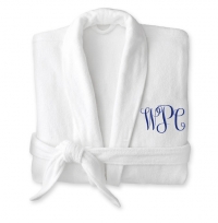 Ultra Soft Luxury Microfiber Velour Kimono White Robe with Dual Pockets