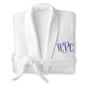 Ultra Soft Luxury Microfiber Velour Kimono White Robe with Dual Pockets