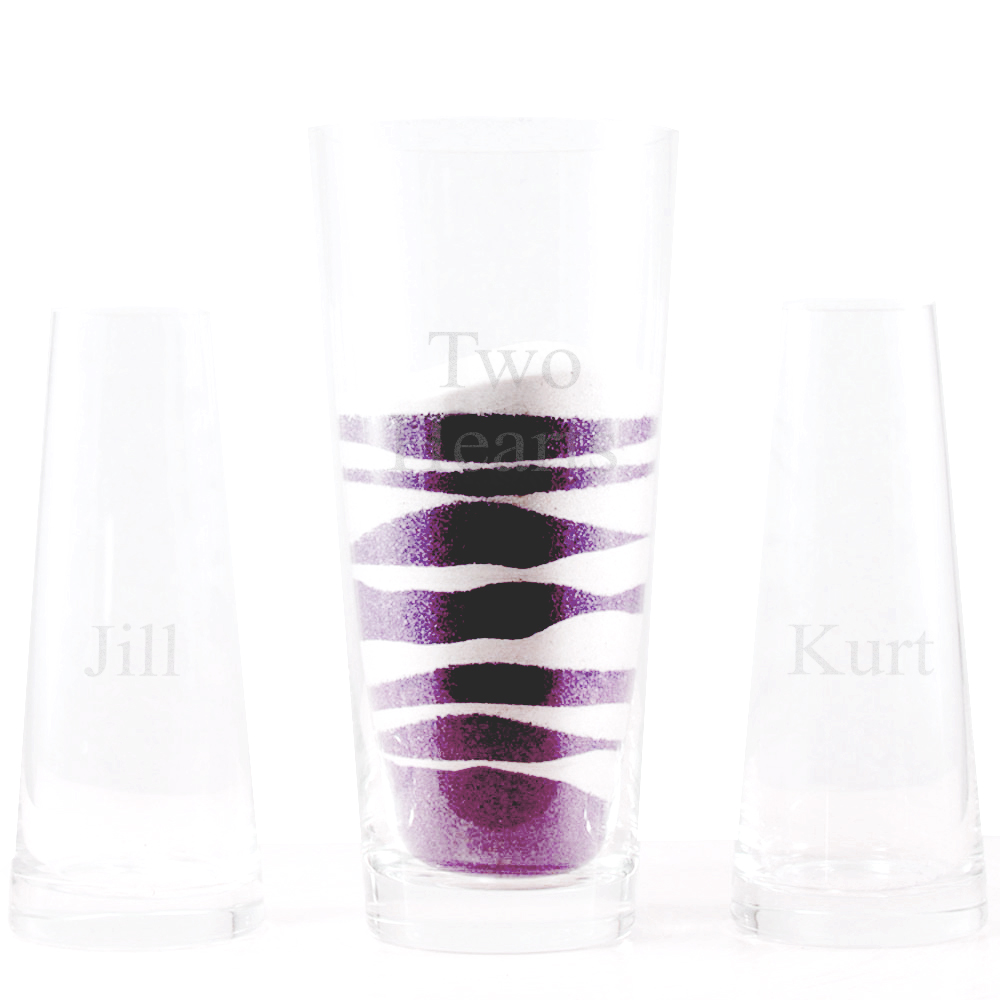 3 Piece Unity Sand Ceremony Glass Vase Wedding Set Hansonellis Com 3 Piece Unity Sand Ceremony Glass Vase Wedding Set