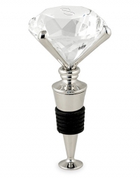 Engraved Diamond Wine Bottle Stopper