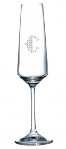 Crystal European Imperial Toasting Flute Champagne Glass (Optional Rhinestones)