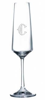 Crystal European Imperial Toasting Flute Champagne Glass (Optional Rhinestones)