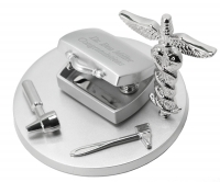 Professional Medical Doctor Tools Achievement Award Mini Desk Clock
