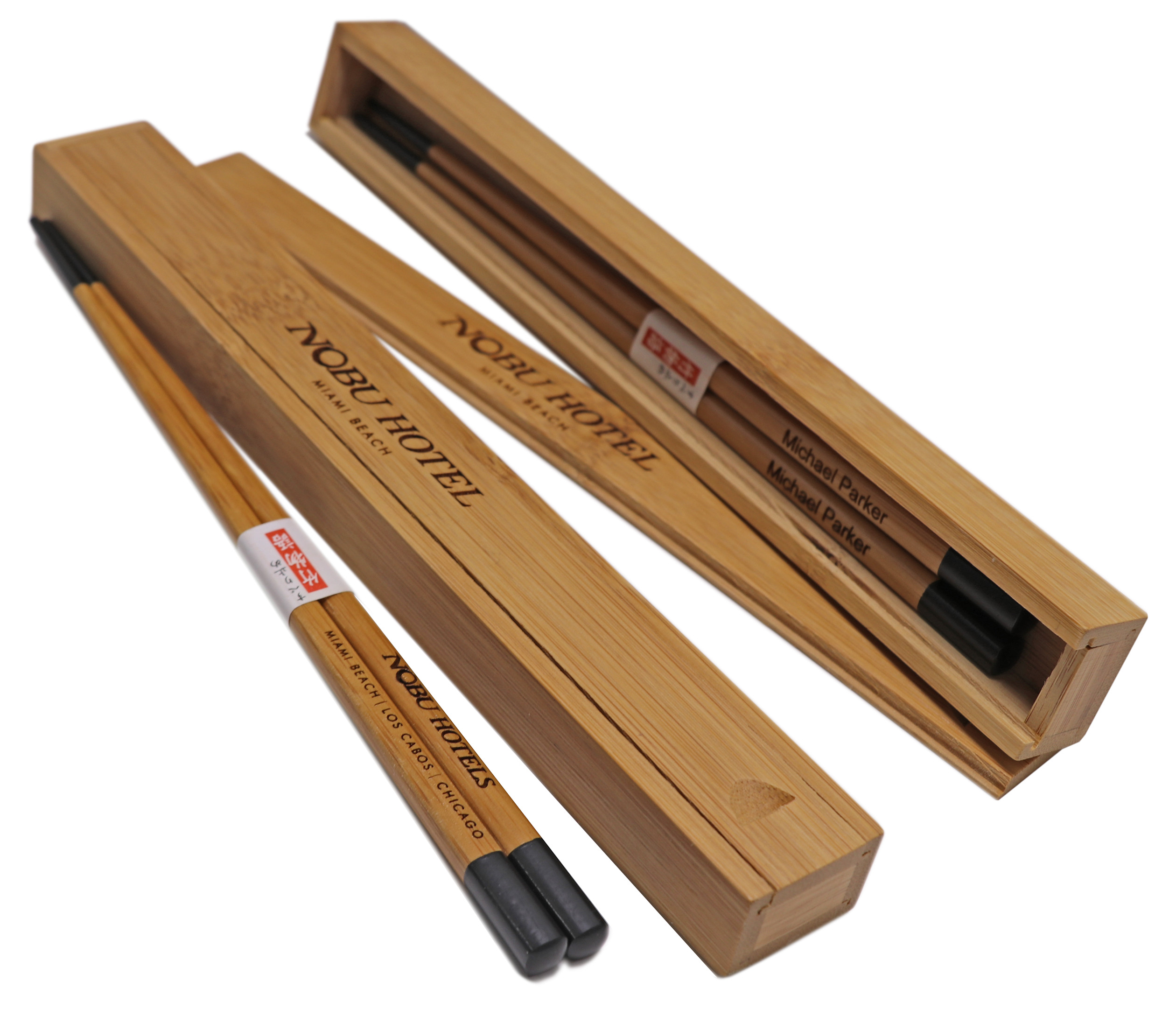 Custom Laser Engraved Personalised  Chopsticks Bamboo Wedding Chopstick 