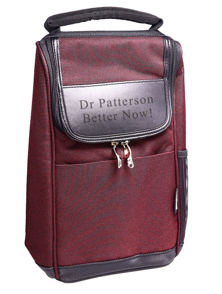 Foam Padded Double Wine Bottle Case With Pockets Foam Padded Double Wine Bottle Case With Pockets