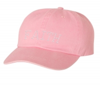 Custom Pink Rhinestones Ball Cap with Brass Adjustable Buckle