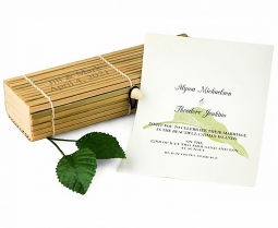 Cabana Wedding Invitation in Bamboo Box*