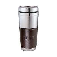 16 oz Personalized Cutter & Buck American Classic Leather Tumbler*