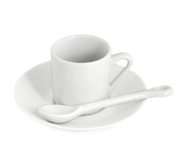 Demitasse Porcelain Tea Cup and Saucer Spoon Set