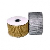 25 Yards x 2.5"W Metallic Net Ribbon