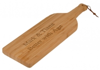 Eco-Friendly Bamboo Wood Wine Bottle Cutting Board
