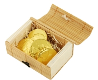 Eco-Friendly Mini Bamboo Treasure Favor Box (Box Only)*