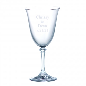 Personalized Crystal Kleopatra Goblet Wine Glass