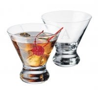 Stemless Clear Cocktail Martini Glass