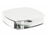 Polished Square Silver Office Paper Weight Magnifying Glass