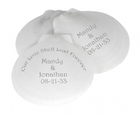 Personalized Sun and Moon Beach Seashells