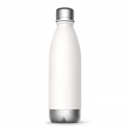 White Central Park Vacuum Sealed Double Wall Bottle (Keep Cold or Hot)*