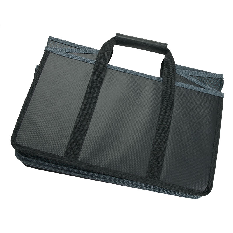 3 Compartment Folding Car Trunk Organizer with Picnic Cooler Bag