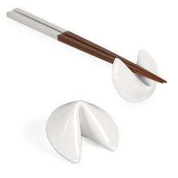 Porcelain Fortune Cookie Chopstick Rest (Rest Only)