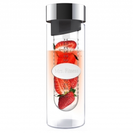 Glass Flavor Water Bottle with Built In Fruit Infuser