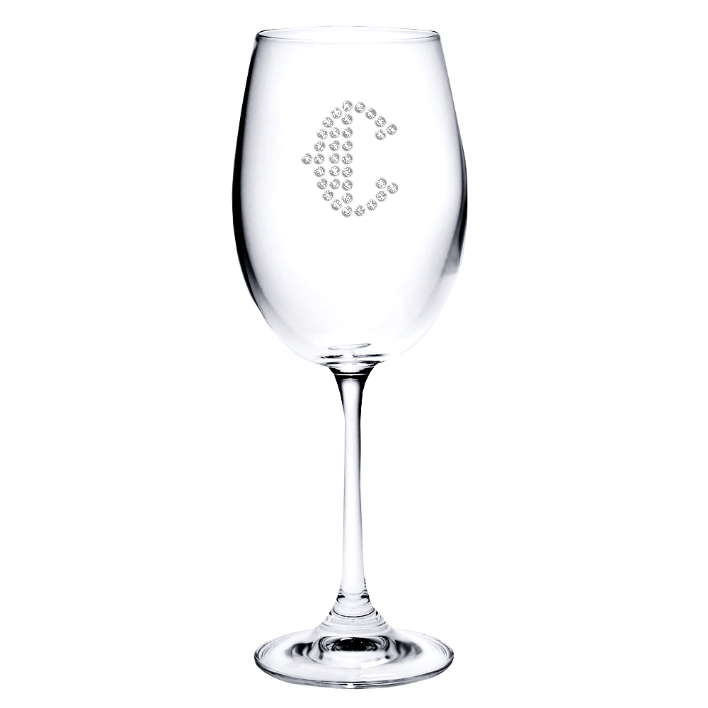 Personalized White Wine Monogrammed Glasses - Anniversary Gifts By Year