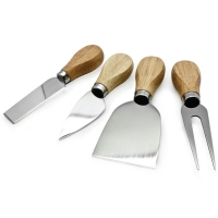 "A Cut Above The Rest" Swivel Gourmet Cheese Set Bamboo Cutting Board