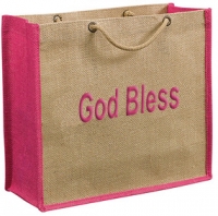 Eco Friendly Braided Handle Jute Bag**
