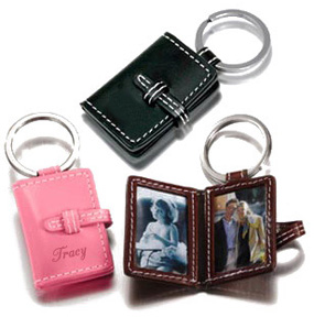 Mini Leather Photo Keychain Book*