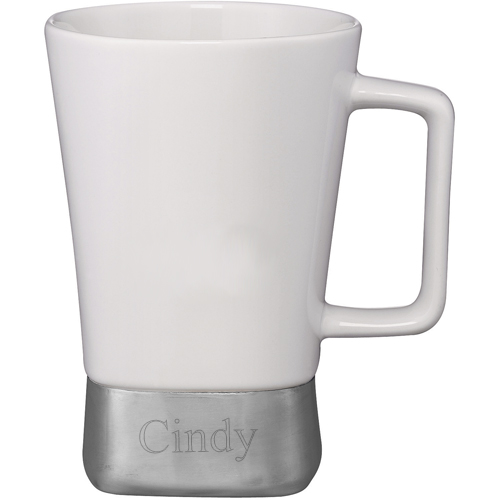 White Personalized Ceramic Desk Mug*