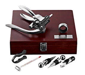 Deluxe Wine Accessories in Mahogany Wood Box*