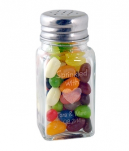 "Sprinkled with Love" Glass Salt & Pepper Shaker Jar (Candy Not Included)