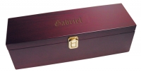 Mahogany Wood Wine Box with Barware Service Set