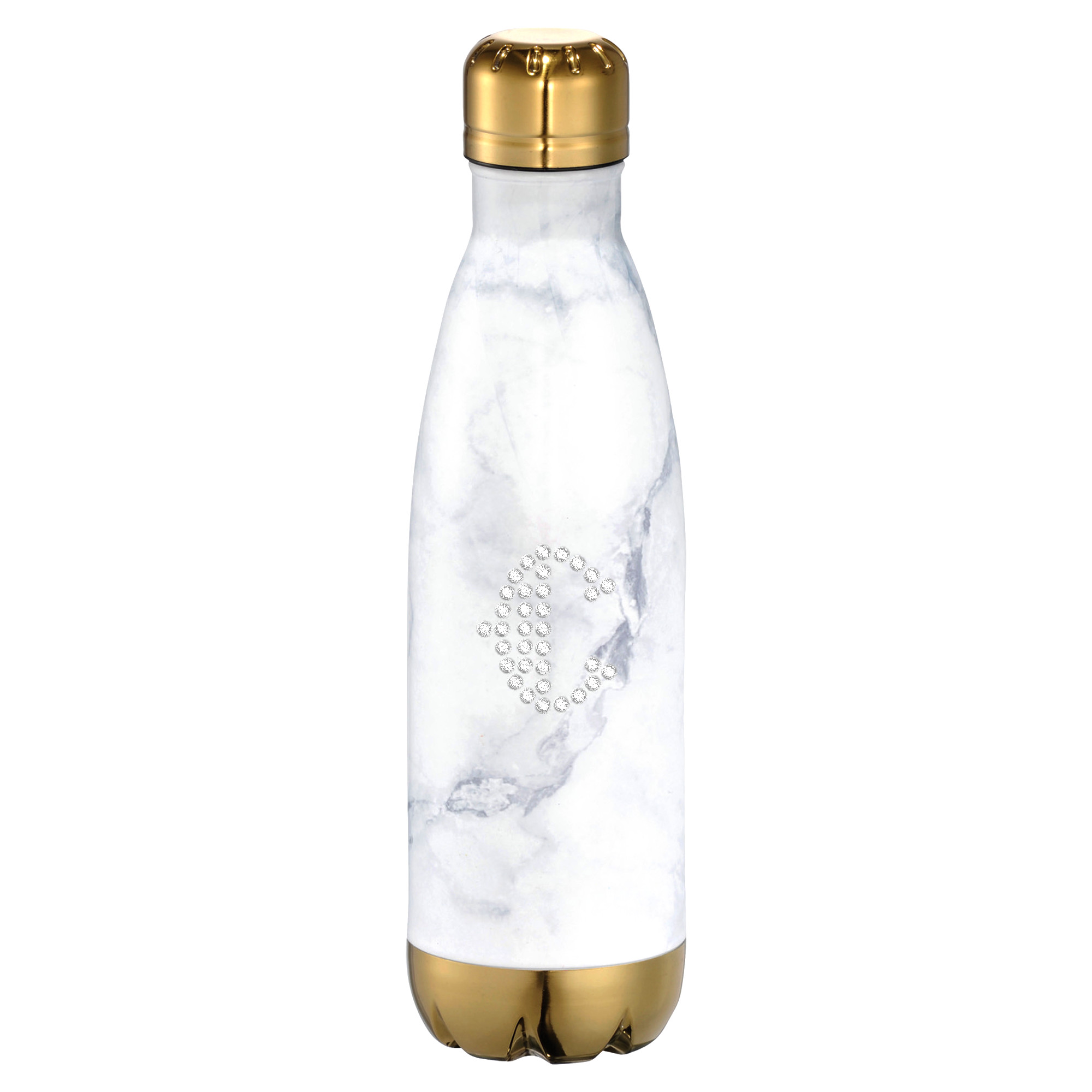 Marble Copper Stainless Steel Vacuum Insulated Bottle (Optional Crystal Rhinestones)*