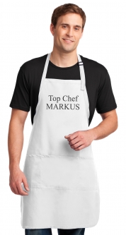 Full-Length Chef Kitchen Apron with Adjustable Strap with Pockets