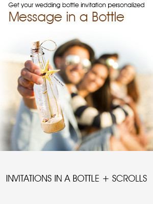 Invitations in a Bottle + Scrolls