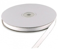 50 Yards x 3/8"W Metallic Edge Satin Ribbon